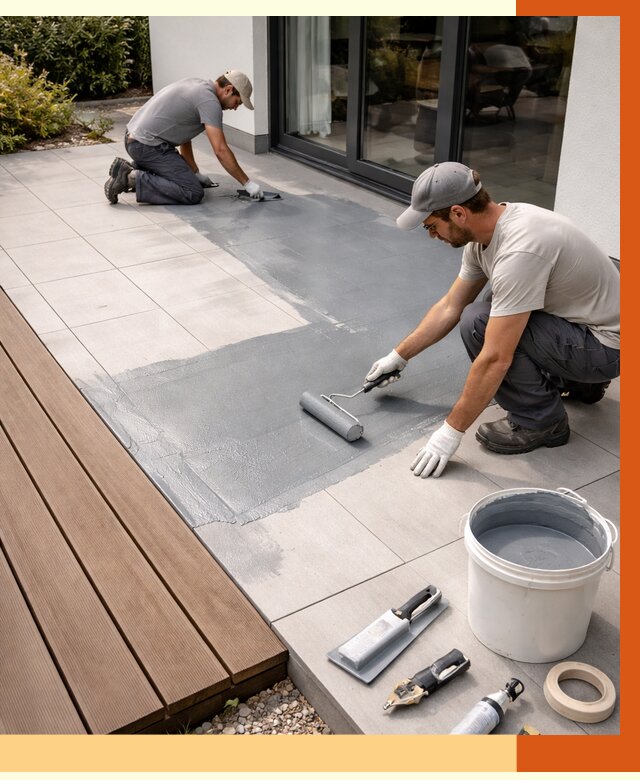 Гидроизоляция террасы в Горячем Ключе под ключ от 7750 руб./м² | ТепломастерГрч