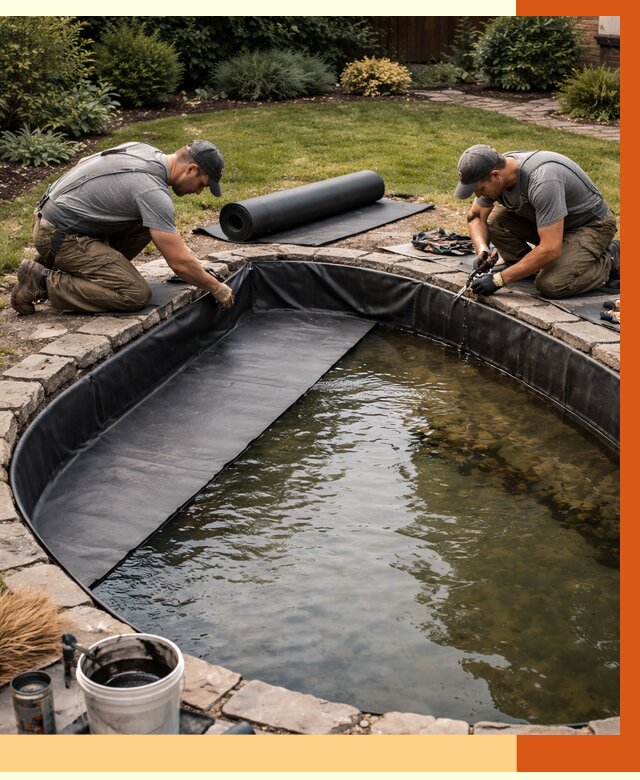 Гидроизоляция пруда в Горячем Ключе от 15500 руб. под ключ | ТепломастерГрч профессионально