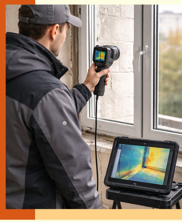Тепловизионное обследование дома в Горячем Ключе для выявления утечек тепла