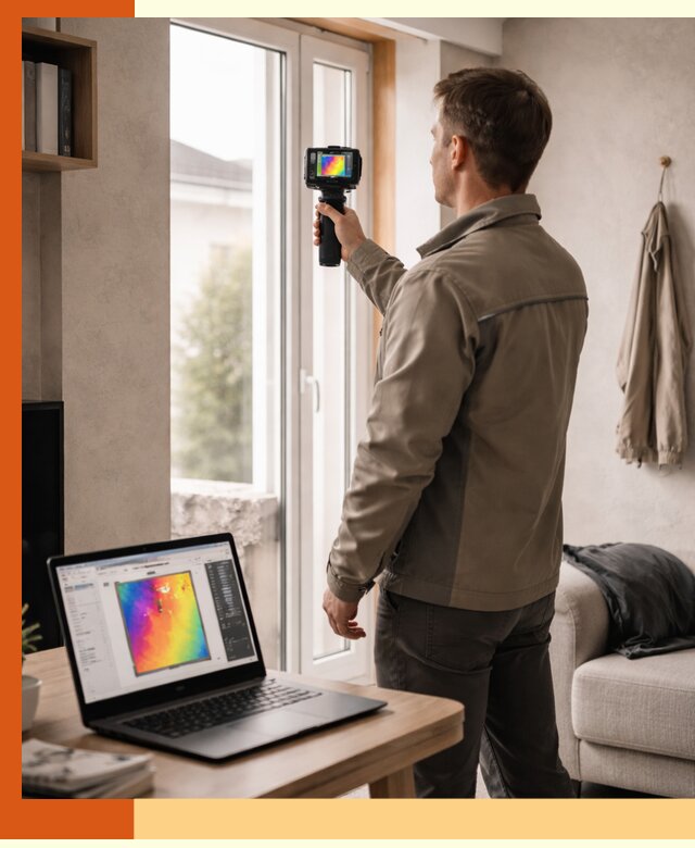 Тепловизионное обследование квартиры в Горячем Ключе для поиска утечек тепла