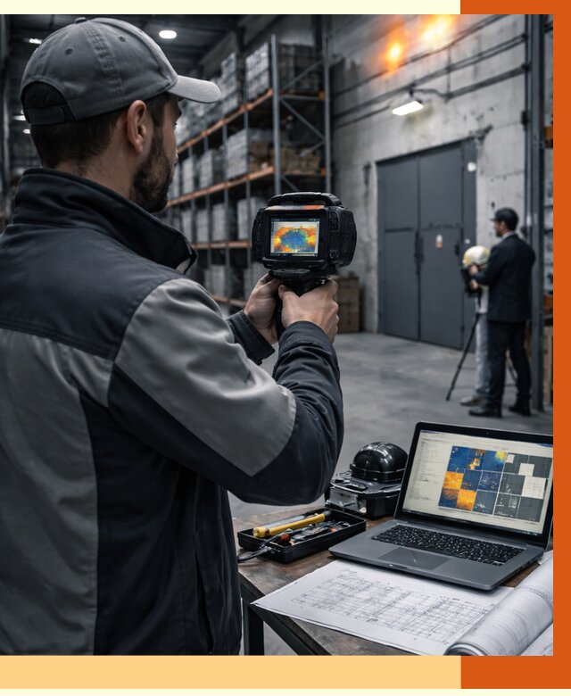 Тепловизионное обследование склада в Горячем Ключе от 6716 руб. | ТепломастерГрч