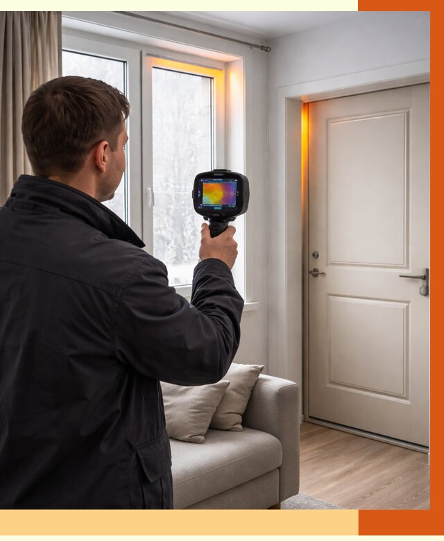 Тепловизионное обследование окон и дверей в Горячем Ключе от 4650 руб. | ТепломастерГрч
