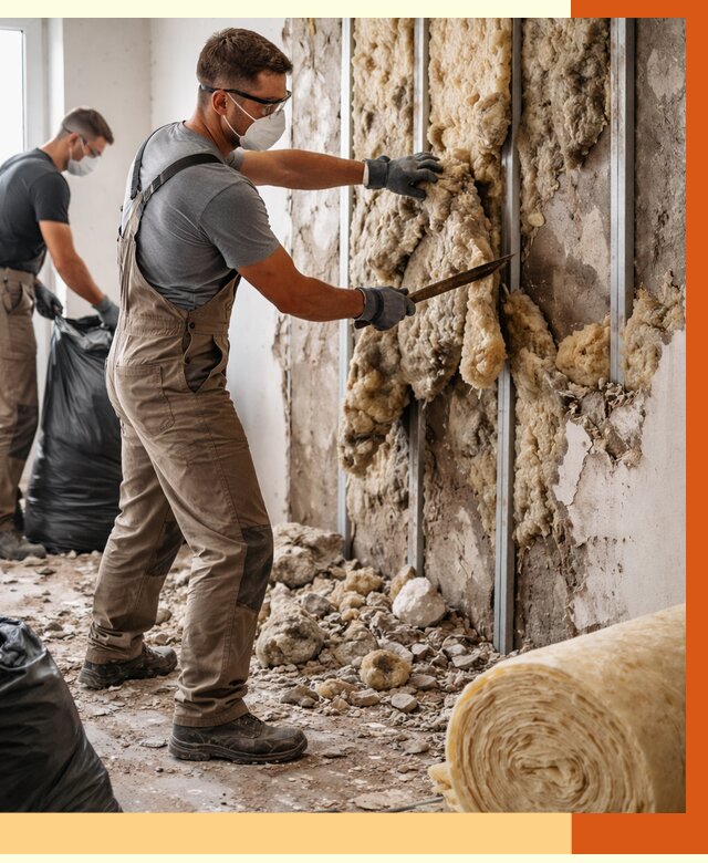 Демонтаж старого утеплителя в Горячем Ключе от 3617 руб. — работы под ключ | ТепломастерГрч