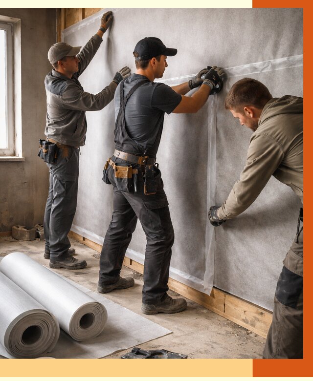 Монтаж ветроизоляции в Горячем Ключе от 4650 руб./м2 — профессионально | ТепломастерГрч