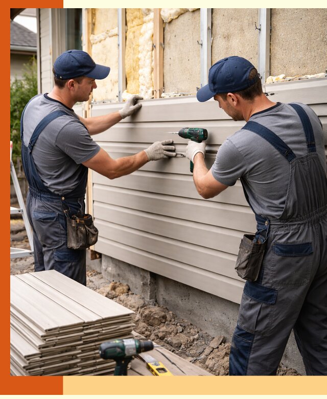 Монтаж сайдинга после утепления в Горячем Ключе качественно и надежно